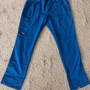Grey's Anatomy Women's Bright Blue Straight Leg Scrub Pants